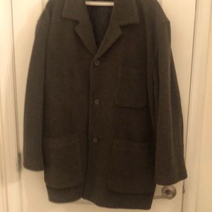 DK Green 3/4 length wool coat
